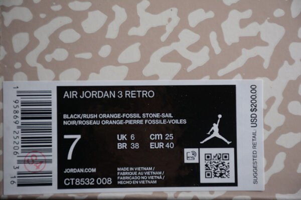 Air Jordan 3 Desert Elephant Ct8532-008 - Image 12