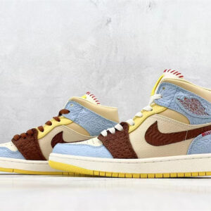 Air Jordan 1 Mid Se Fearless Maison Chateau Cu2803-200 - Image 4