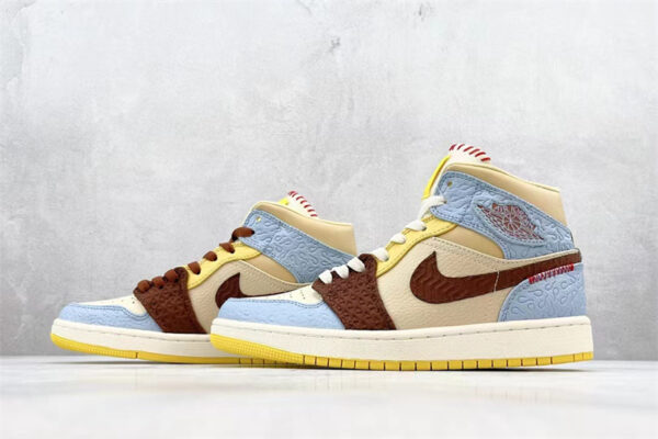 Air Jordan 1 Mid Se Fearless Maison Chateau Cu2803-200 - Image 4
