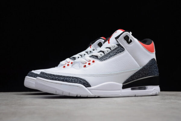 Air Jordan 3 Retro Denim Fire Red Cz6431-100 - Image 4