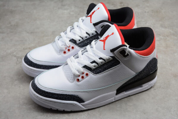 Air Jordan 3 Retro Denim Fire Red Cz6431-100 - Image 11