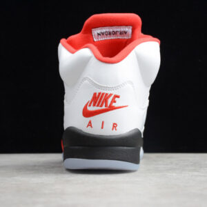 Air Jordan 5 Fire Red 2020 Silver Tongue Da1911-102 - Image 7