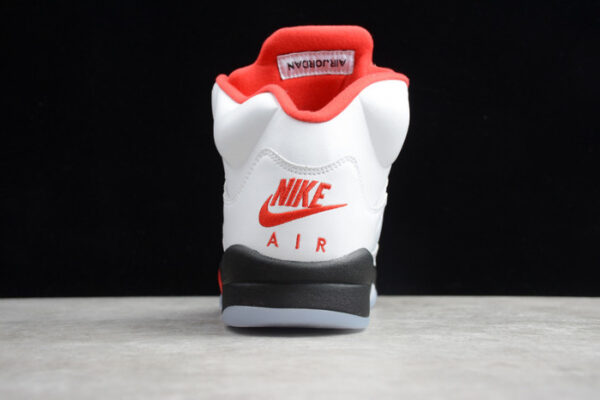 Air Jordan 5 Fire Red 2020 Silver Tongue Da1911-102 - Image 7