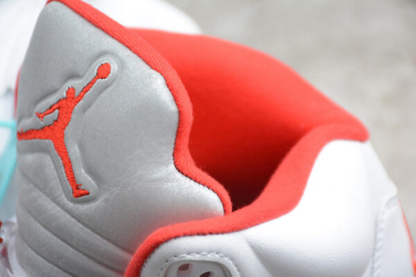 Air Jordan 5 Fire Red 2020 Silver Tongue Da1911-102 - Image 13