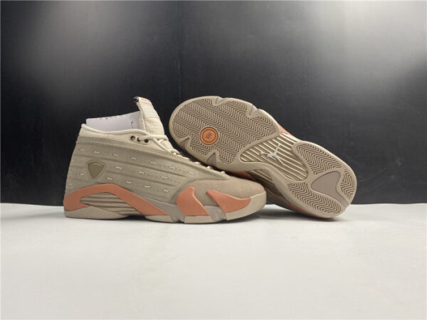 Clot Air Jordan 14 Low Sepia Stone Dc9857-200 - Image 4