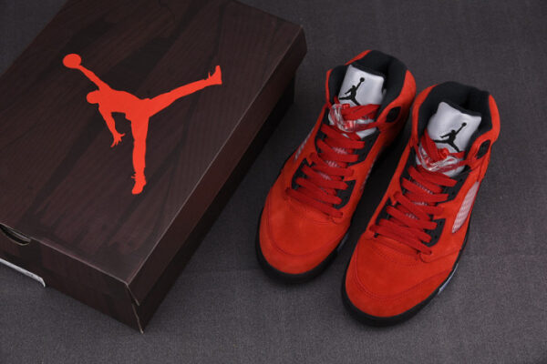 Air Jordan 5 Raging Bull 2021 Red Suede Dd0587-600 - Image 11