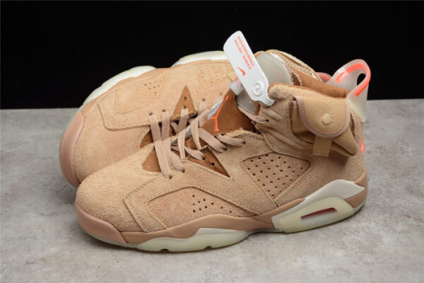 Travis Scott X Air Jordan 6 British Khaki Dh0690-200 - Image 10