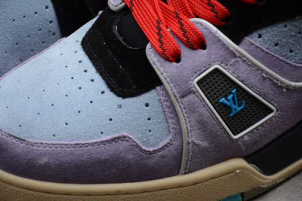 LV Trainer Sneaker Boot Purple - Image 13