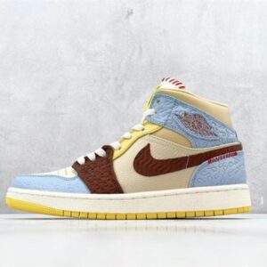 Air Jordan 1 Mid Se Fearless Maison Chateau Cu2803-200 - Image 9
