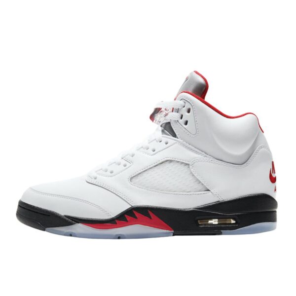 Air Jordan 5 Fire Red 2020 Silver Tongue Da1911-102