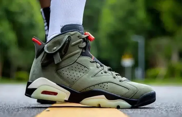 Nike Air Jordan 6 Retro GS x Travis Scott ?Olive? CN1085-200 - Image 15