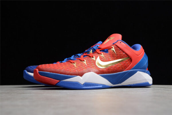 Nike Zoom Kobe Vii Rlx Red Blue Metallic Gold 488371-406 - Image 6