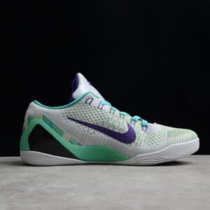 Nike Kobe 9 Grey Green Purple 630487-005 - Image 5