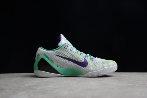 Nike Kobe 9 Grey Green Purple 630487-005 - Image 4