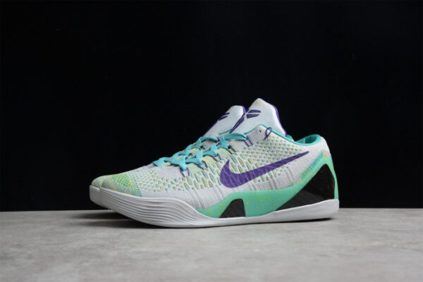 Nike Kobe 9 Grey Green Purple 630487-005 - Image 5