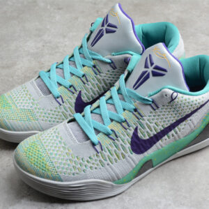 Nike Kobe 9 Grey Green Purple 630487-005 - Image 14