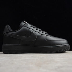 Nike Air Force 1 Velcro Swoosh Pack Black Ah8462-002 - Image 3