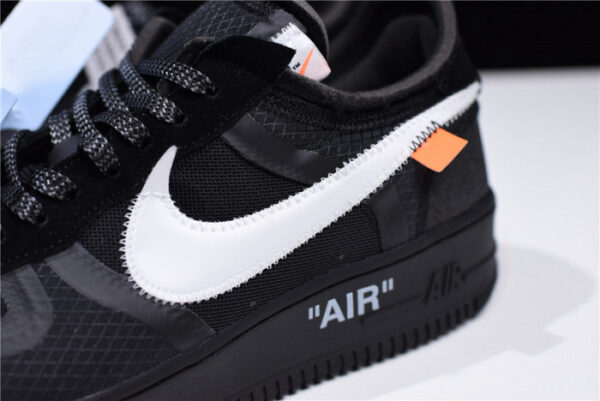 Off-White Nike Air Force 1 Low Black Ao4606-001 - Image 6