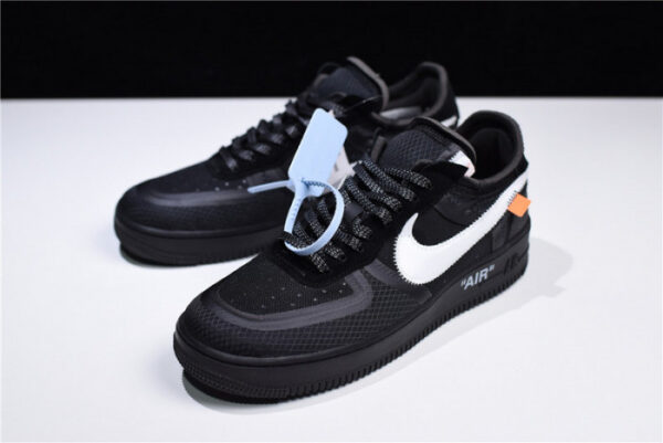 Off-White Nike Air Force 1 Low Black Ao4606-001 - Image 12