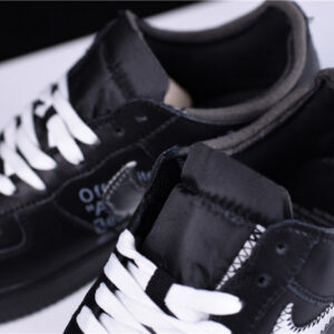 Off-White X Nike Air Force 1 07 Low Black Av5210-001 - Image 4