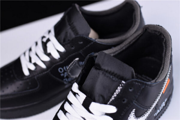 Off-White X Nike Air Force 1 07 Low Black Av5210-001 - Image 4