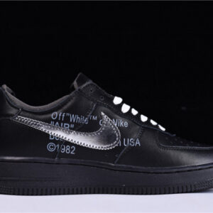 Off-White X Nike Air Force 1 07 Low Black Av5210-001 - Image 6