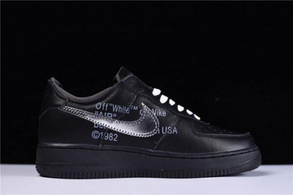 Off-White X Nike Air Force 1 07 Low Black Av5210-001 - Image 6