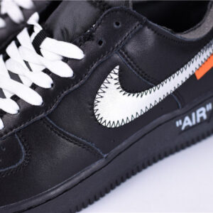 Off-White X Nike Air Force 1 07 Low Black Av5210-001 - Image 9