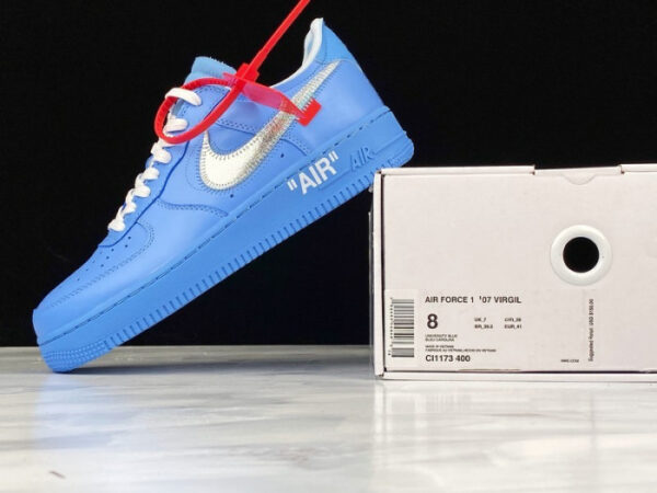 Off-White Nike Air Force 1 Mca Blue Ci1173-400 - Image 13