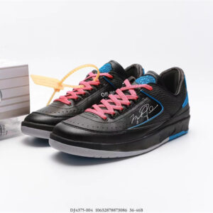 Air Jordan 2 Retro Low Sp Off-White Black Blue Dj4375-004 - Image 8