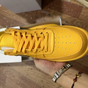 Nike Air Force 1 Low Off-White University Gold Metallic Silver Dd1876-700 - Image 18