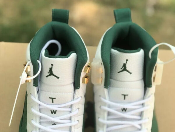 Air Jordan 12 Pe "Ray Allen" White Green - Image 6