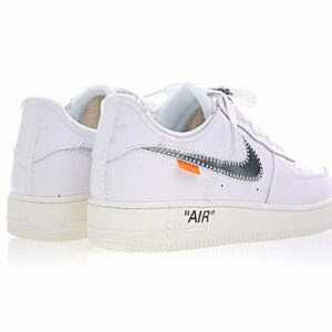 Nike Air Force 1'07 Off White White Sail Silver Metallic Ao4297-100 - Image 5