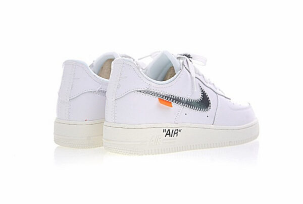 Nike Air Force 1'07 Off White White Sail Silver Metallic Ao4297-100 - Image 6