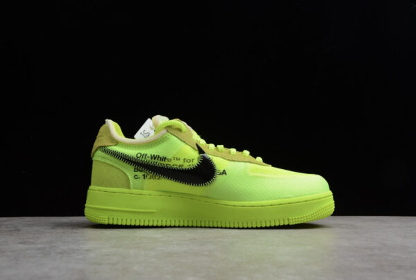 Off White X Nike Air Force 1 Low Volt Ao4606-700 - Image 7