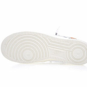 Nike Air Force 1'07 Off White White Sail Silver Metallic Ao4297-100 - Image 6