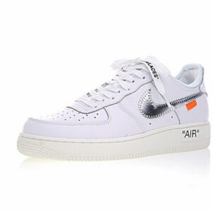 Nike Air Force 1'07 Off White White Sail Silver Metallic Ao4297-100 - Image 3