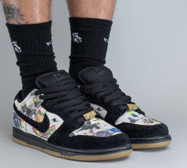 Nike SB Dunk Low Supreme Rammellzee Fd8778-001 - Image 2