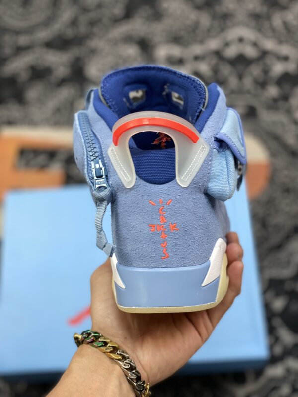 Travis Scott x Air Jordan 6 ?Houston Oilers? Blue Suede - Image 8