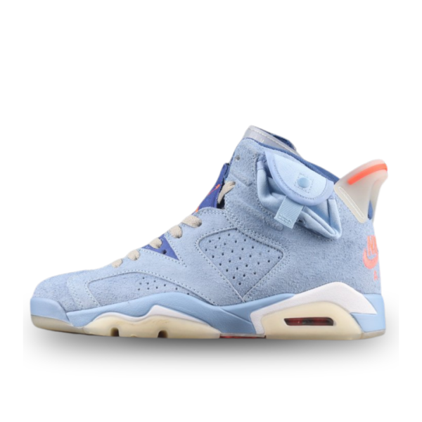 Travis Scott x Air Jordan 6 ?Houston Oilers? Blue Suede