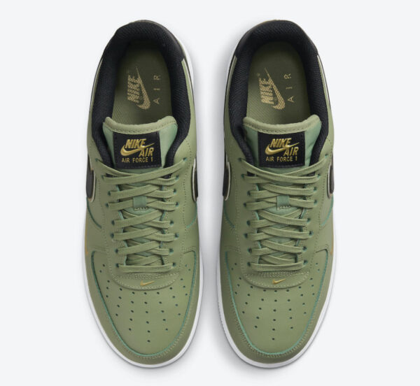 Nike Air Force 1 Low 07 Double Swoosh Olive Green Da8481-300 - Image 3