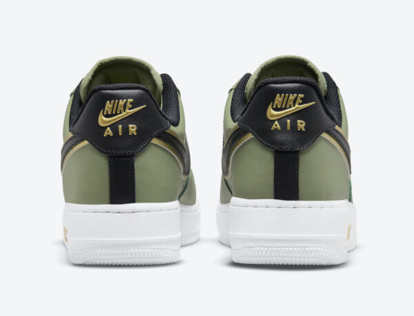 Nike Air Force 1 Low 07 Double Swoosh Olive Green Da8481-300 - Image 4