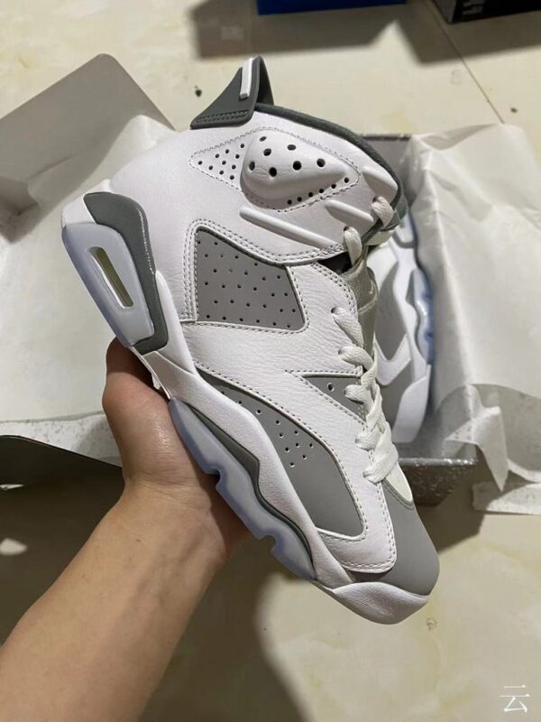 Nike Jordan 6 Retro ?Cool Grey? GS 384665-100 - Image 6