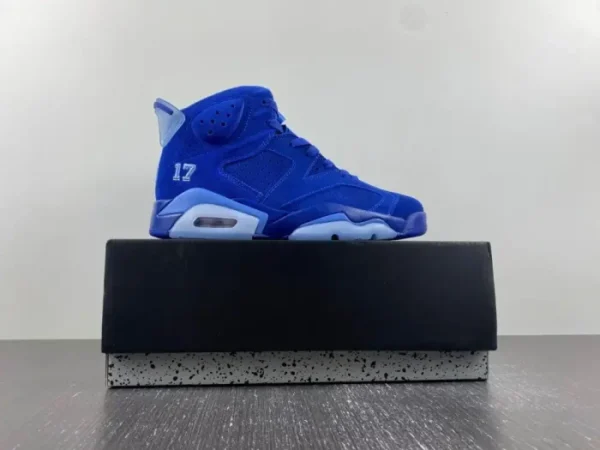 Air Jordan 6 UNC Tar Heels Six Championships PE - Image 7