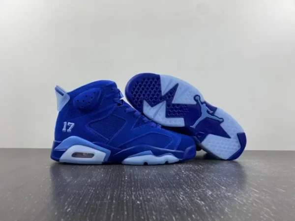 Air Jordan 6 UNC Tar Heels Six Championships PE - Image 4