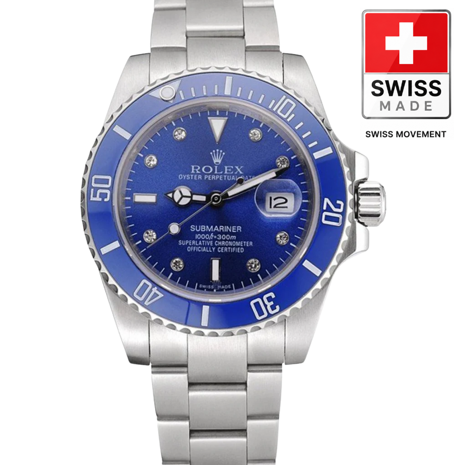 [Superclone] Rolex Submariner 41 mm Royal Blue Dial Oyster 622638