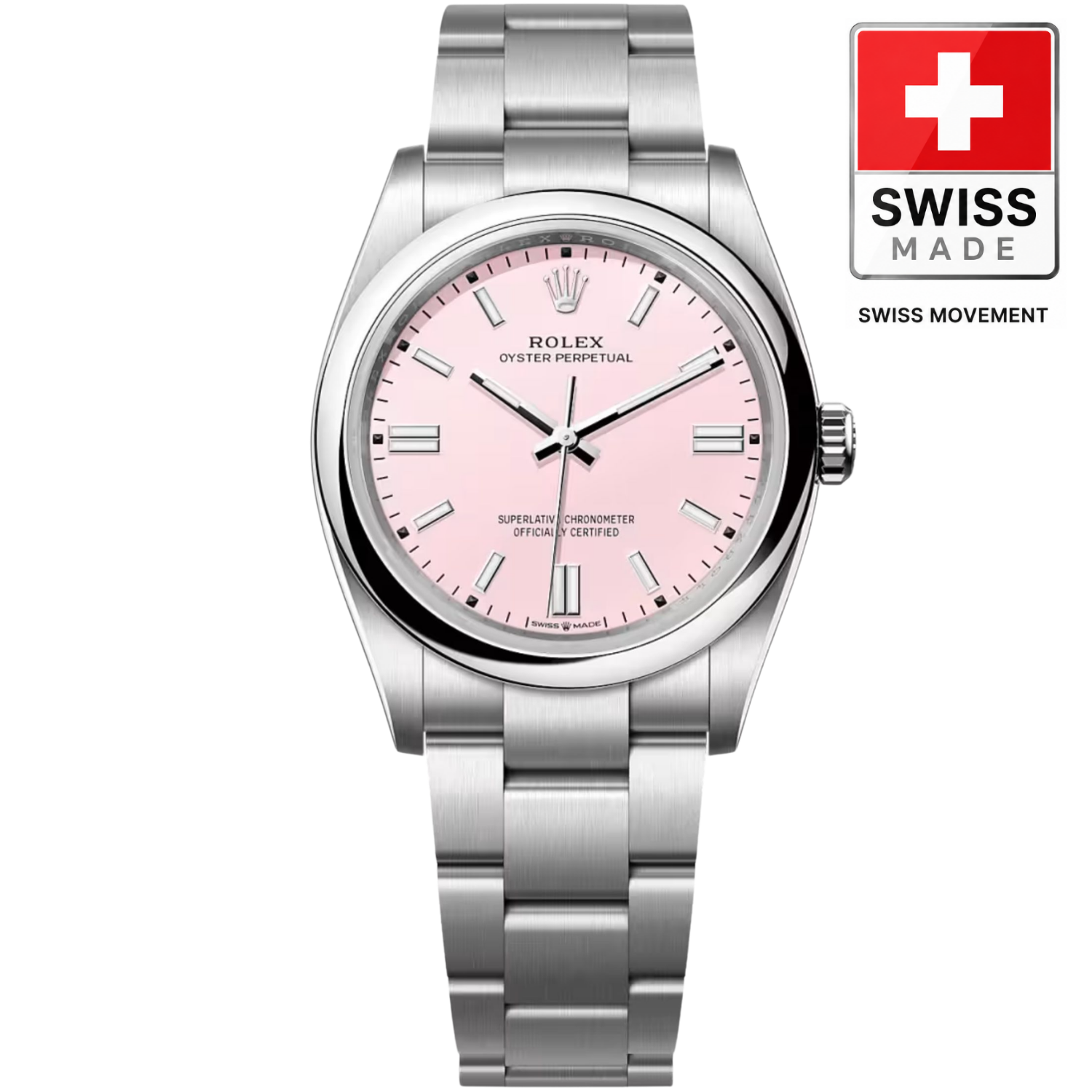 [Superclone] Rolex Oyster Perpetual Lady 36mm Candy Pink Dial 126000