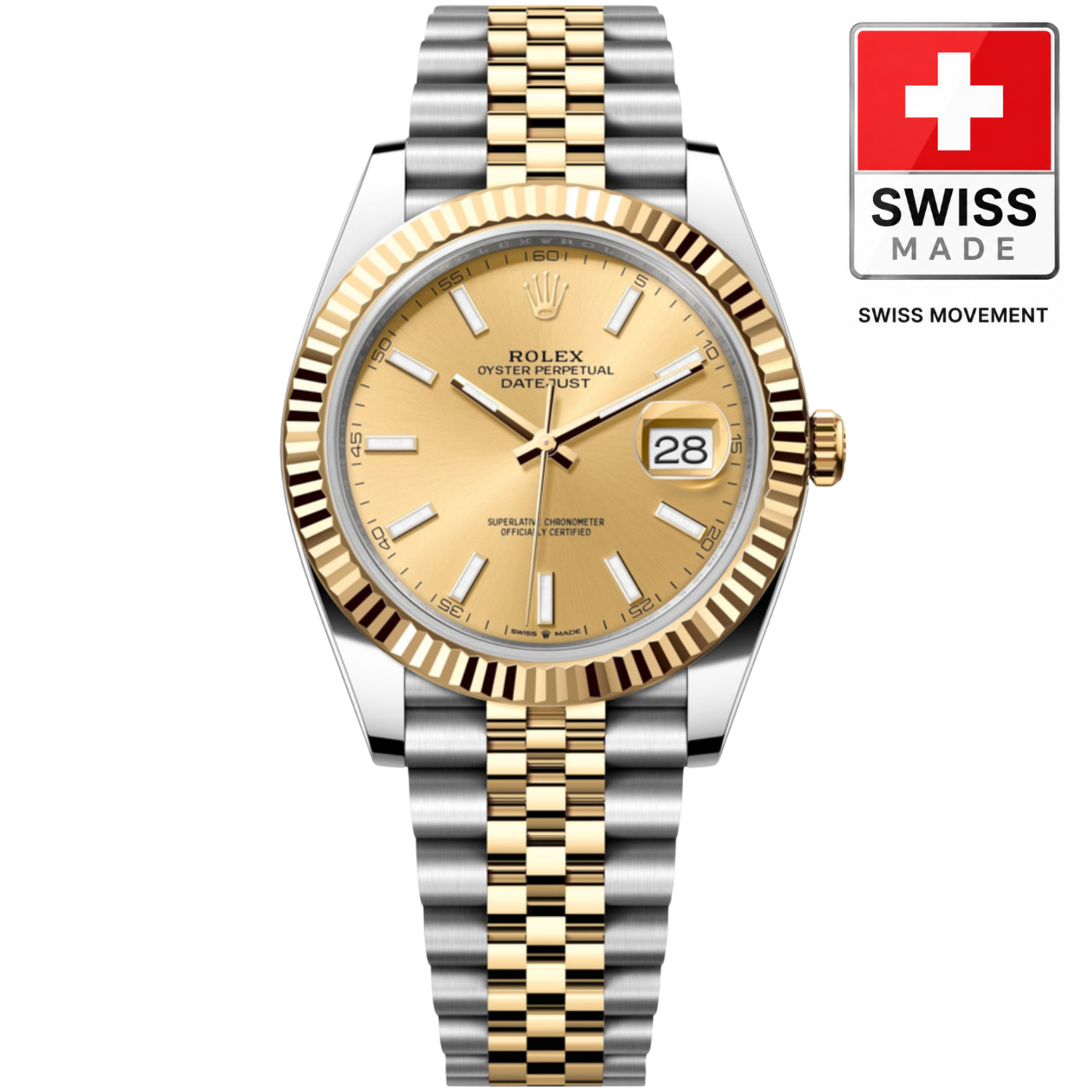 [Superclone] Rolex Datejust 41mm Champagne Colour Dial 126333