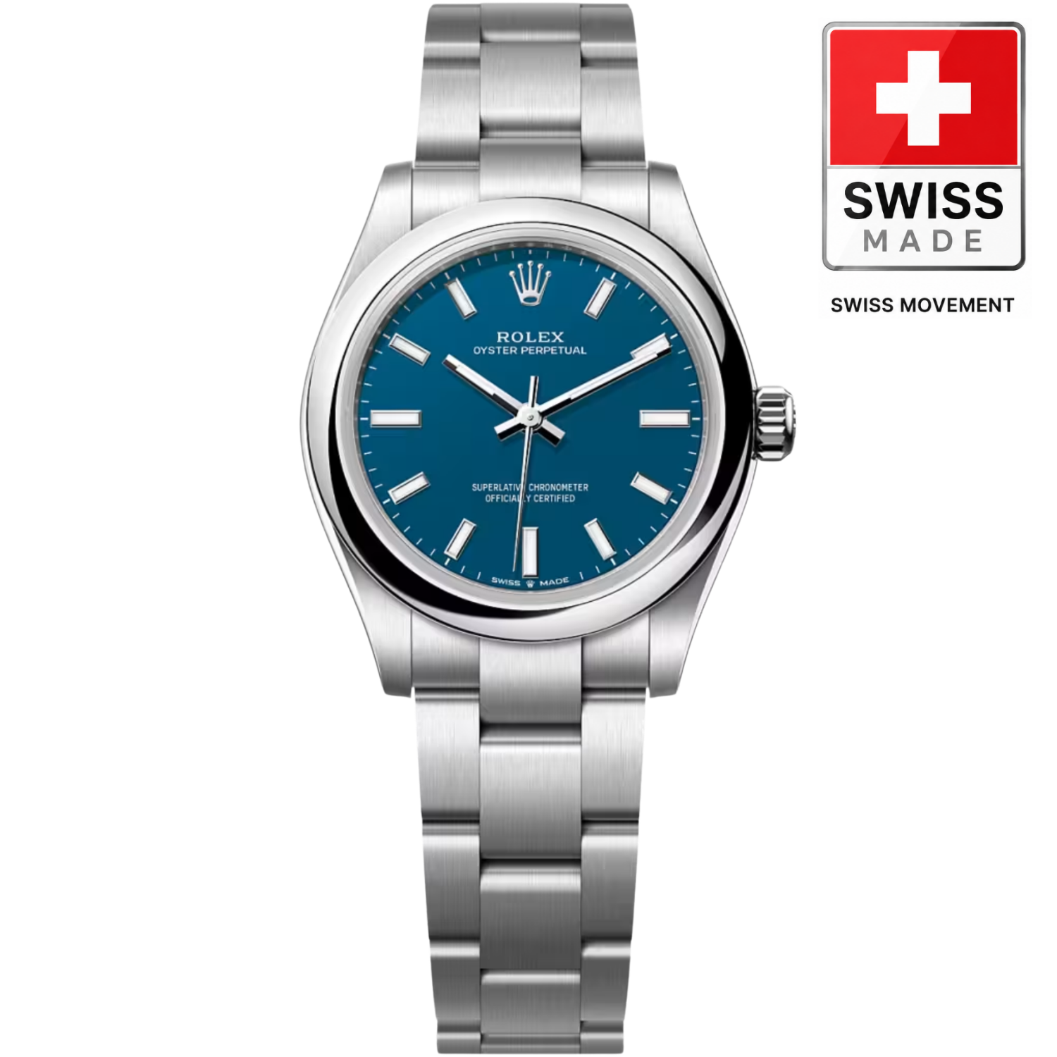 [Superclone] Rolex Oyster Perpetual Lady 31mm Med Blue Dial 277200