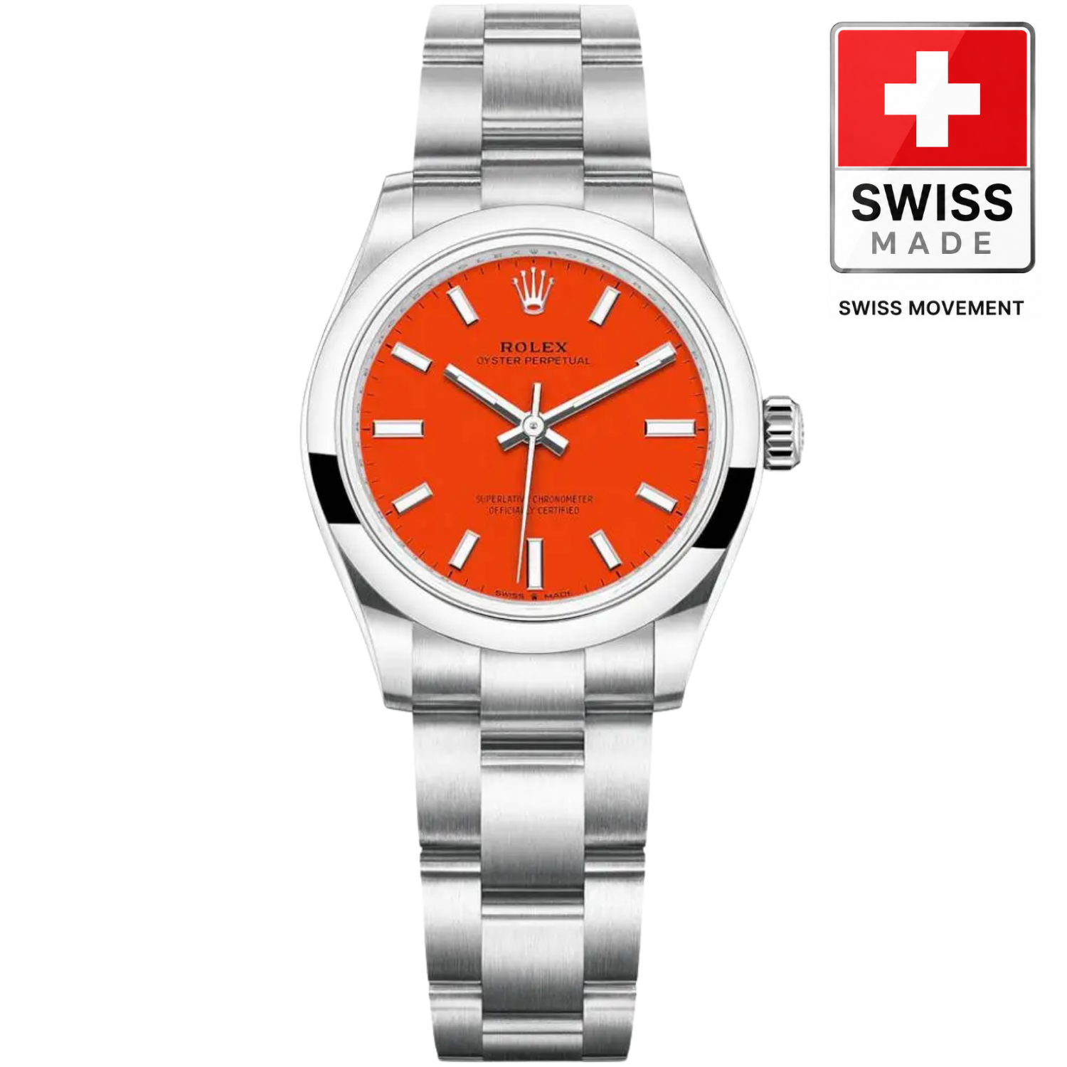 [Superclone] Rolex Oyster Perpetual Lady 31mm Coral Red Dial 277200